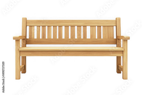 Wallpaper Mural Wooden bench park bench outdoor furniture garden bench seat wood bench isolated object furniture isolated on transparent background Torontodigital.ca