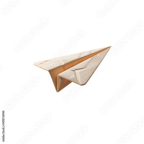 paper plane isolated on white background