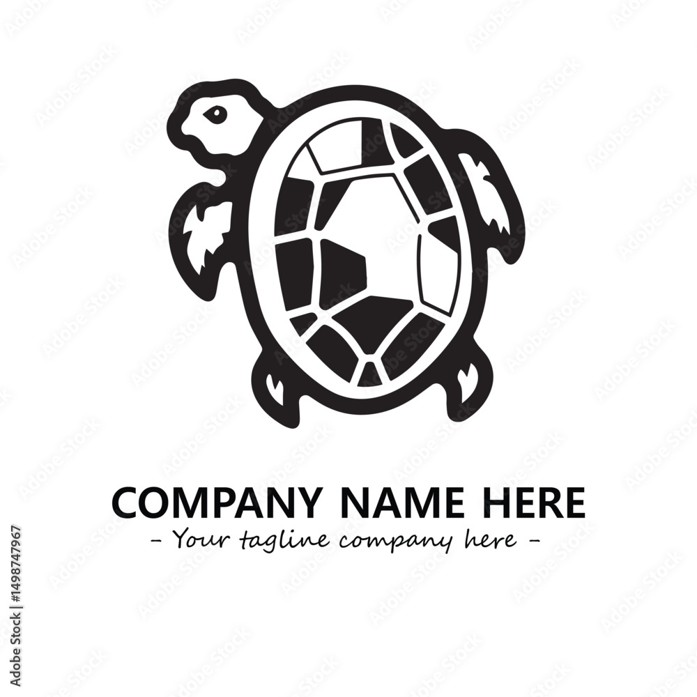 Obraz premium Turtle logo design vector illustration