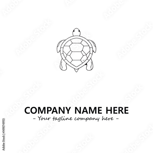 Turtle logo design vector illustration