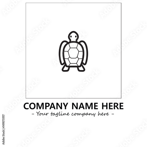 Turtle logo design vector illustration