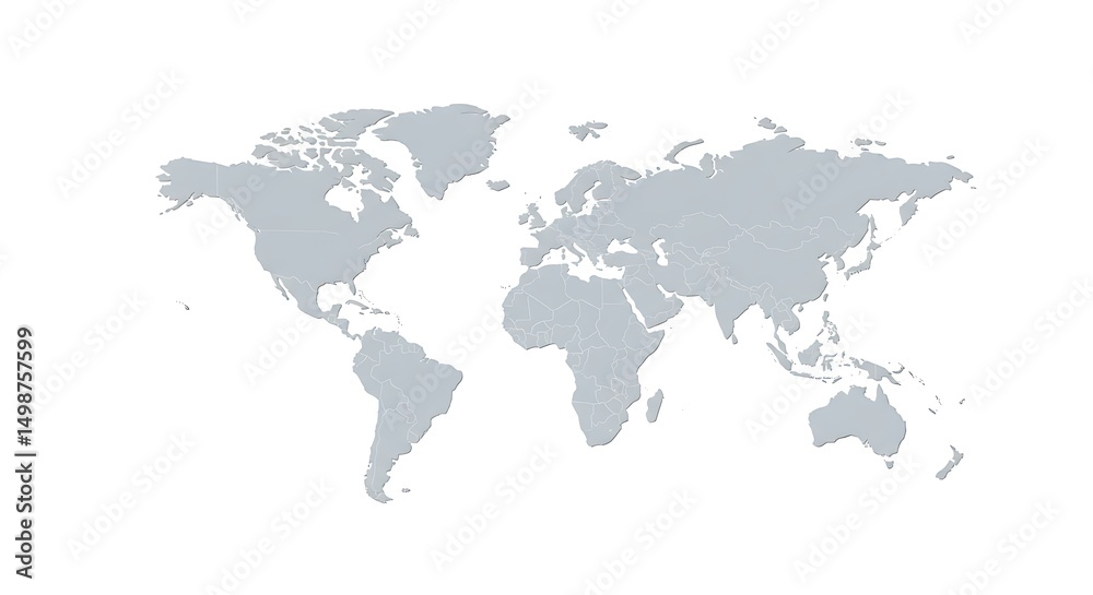 World Map: A Simple, Elegant Gray-Scale Representation World Map: A Simple, Elegant Gray-Scale Representation