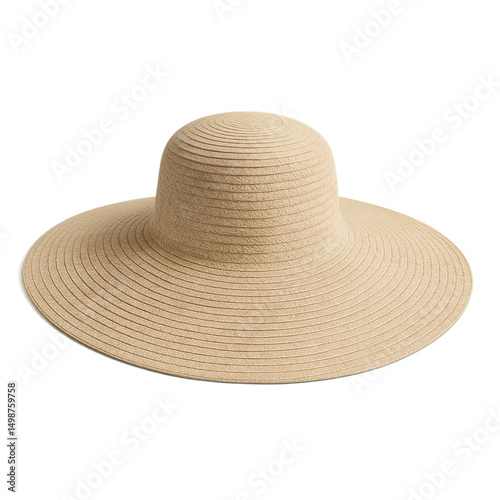 straw hat isolated on white