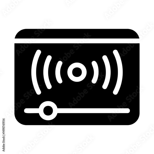 Live Stream Solid Icon