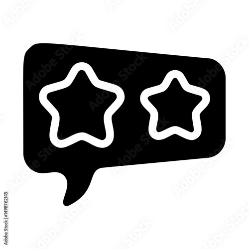 Star Message Solid Icon
