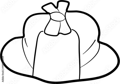 Hat Illustration coloring page
