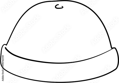 Hat Illustration coloring page