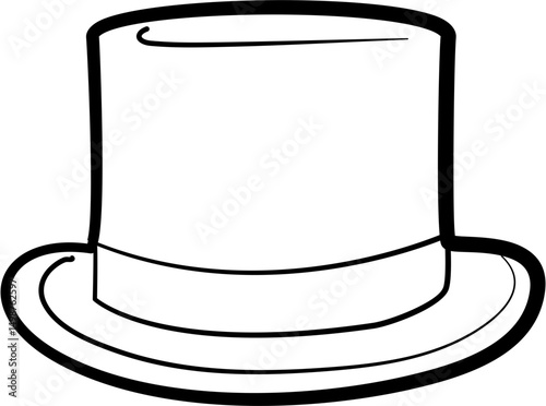 Hat Illustration coloring page