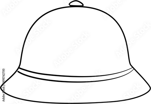 Hat Illustration coloring page