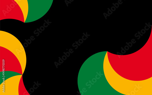african american juneteenth colorful wave background, colorful template design, copy space for text. Vector illiustration
