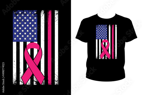 Health awareness American flag Quotes svg, Cancer Svg, t-shirt design for prints, Cancer t-shirt design cut file