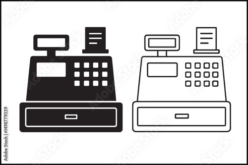 Cash Register Dual Style Vector
