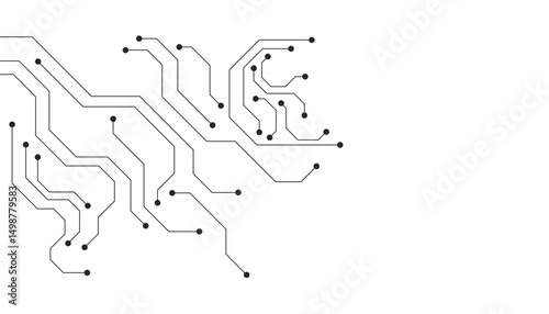 Abstract futuristic circuit board Illustration, Circuit board with various technology elements. Circuit board pattern for technology background. 