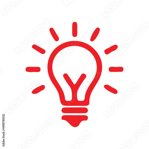 hand drawing light bulb idea