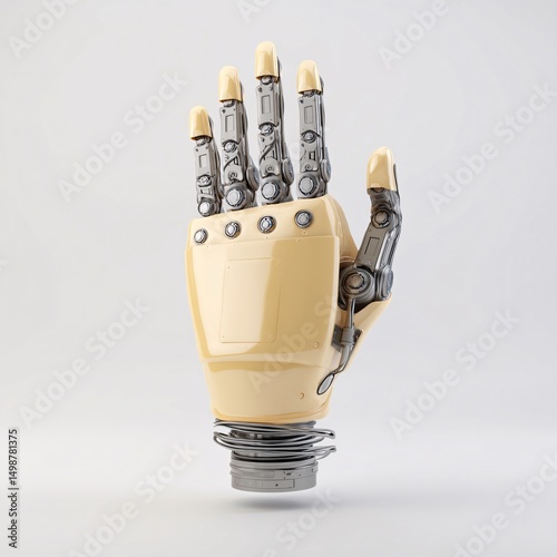 3D icon of a smart glove with hand gesture control, enabling effortless navigation with gestures