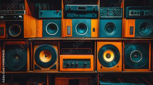 Lo-Fi music picture The background that goes well with the lo-fi music genre Generative AI	
