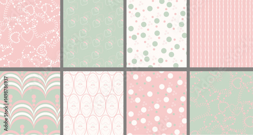 Soft romantic feel for spring designs, wedding stationery, and elegant packaging.