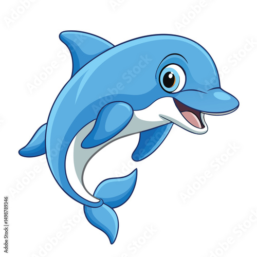 a watercolor Dolphin fish