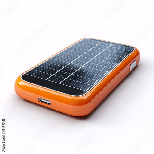 3D icon for a solar-powered bank, providing energy on the go.