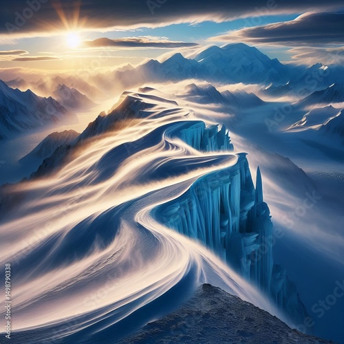 A katabatic blue ice photo