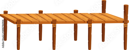 Wooden Pier Illustration
