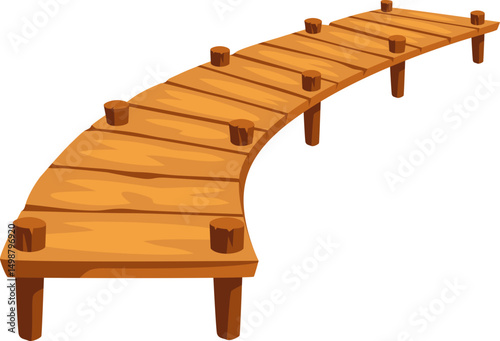 Wooden Pier Illustration