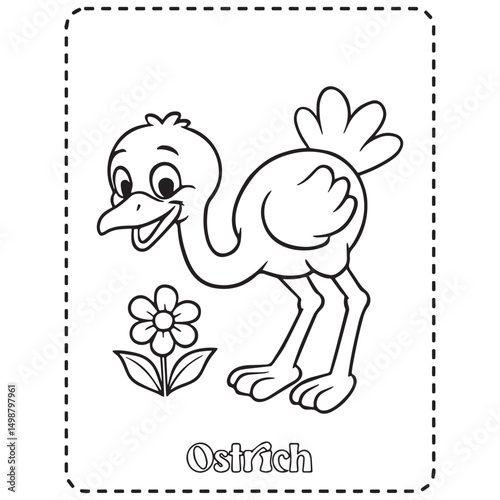  black and white drawing For children to learn to color according to the picture.