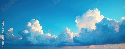 Deep azure sky, dramatic cloud formations, picturesque scene , wonderful, formation