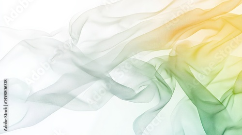 Elegant Flow of Colorful Waves in Soft Gradient Background