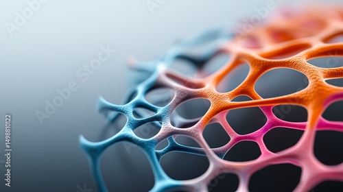 Intricate Network of Connective Tissue Fibers Revealing Human Biology Structural Function and Anatomy