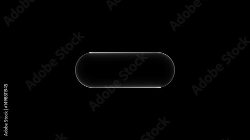 Animation circular rotation circle on black background. Neon frame animation background, circle, rectangle, square frame neon shape animated.