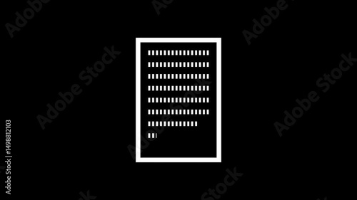 Looping animation of pen, notes, book, notebook, paper for memo or writing a note