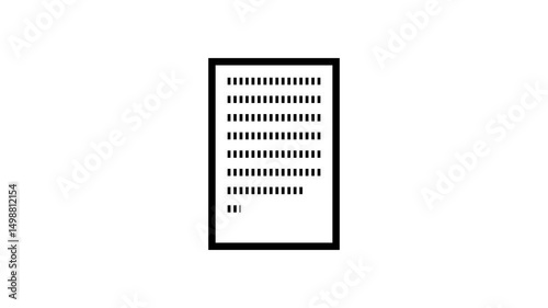 List Item information detail Ux ui 2d animation with Alpha Matte