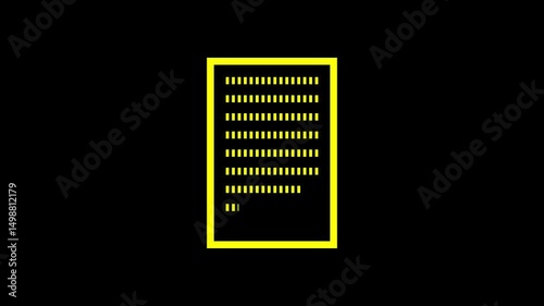 Appearance of a clipboard from the bottom of screen with white sheet with checklist on which all check boxes are validated with validation stamping on green and transparent background, alpha channel