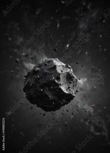 Inky black canvas sprinkled with diamond dust, cosmic expanse ,  twinkle,  astro photography,  deep space