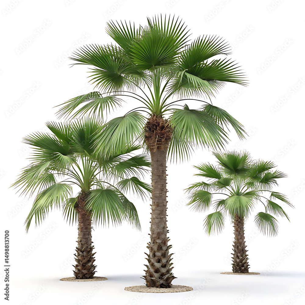 Fototapeta premium palm tree isolated on white