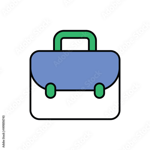 School Bag Icon vector stock illustration