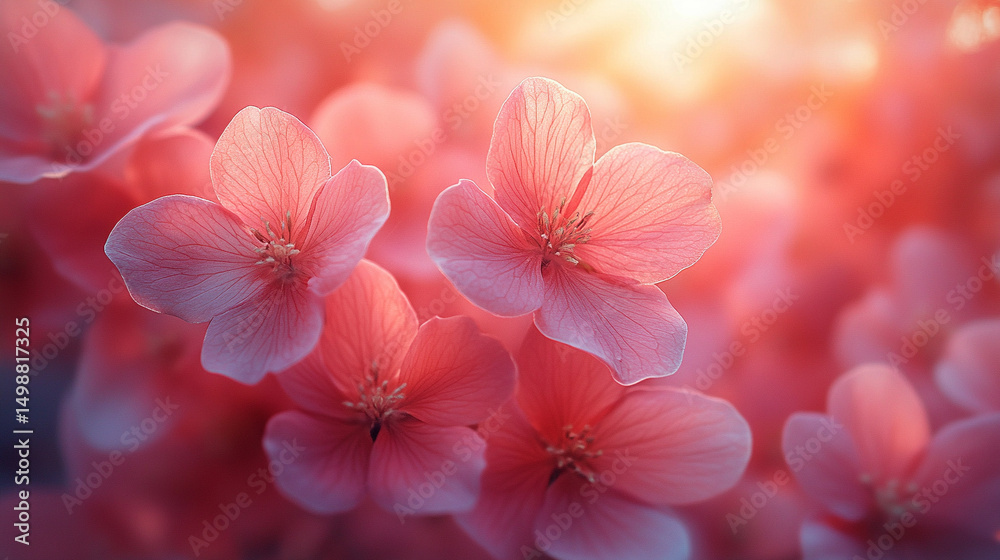 Delicate pink flowers blooming in a soft-toned field, creating a gentle and tender mood. A serene nature background capturing the beauty of springtime in full floral bloom.
Delicate pink flowers blooming in a soft-toned field, creating a gentle and tender mood. A serene nature background capturing the beauty of springtime in full floral bloom.