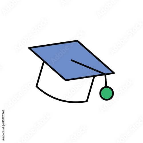 Education Icon vector stock illustration
