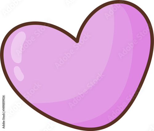 Cute doodle decoration love 