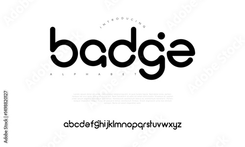 Playful and rounded lowercase font perfect for badges, branding, and creative titles. Ideal for modern logo design