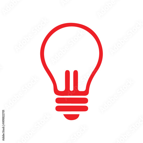 Innovation and Creativity Symbol – Red Line Art