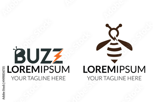 Buzz electric minimal modern logo
