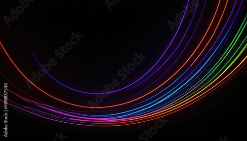Abstract flowing colourful waves design
5