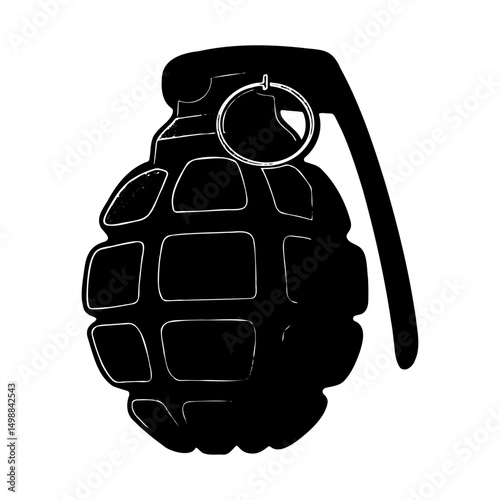 hand grenade vector illustration