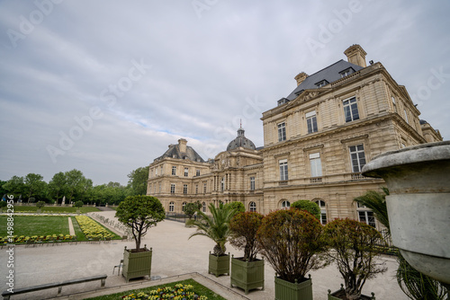Luxembourg Palace in Paris. Golden hour