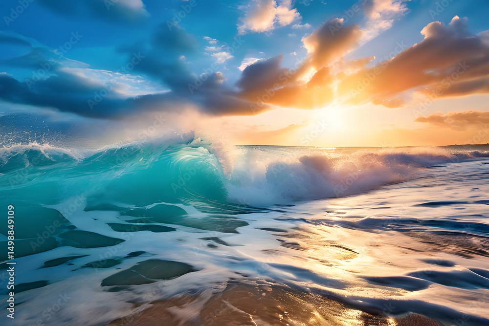 Fototapeta premium sunrise over the sea