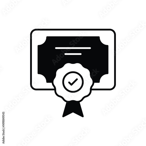 Bachelor Icon vector stock illustration