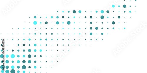 Light blue green vector layout with circle shapes. Blurred decorative design in abstract style with bubbles. Template for your brand book.