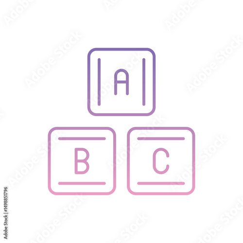 Traning Icon vector stock illustration